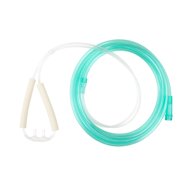 Dynarex Resp-O2 Nasal Oxygen Cannula, Cushion Tip w/Advantage Ear Foam (50 Count)