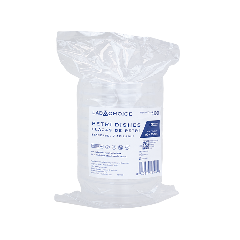 Dynarex Petri Dish, Stackable, Sterile