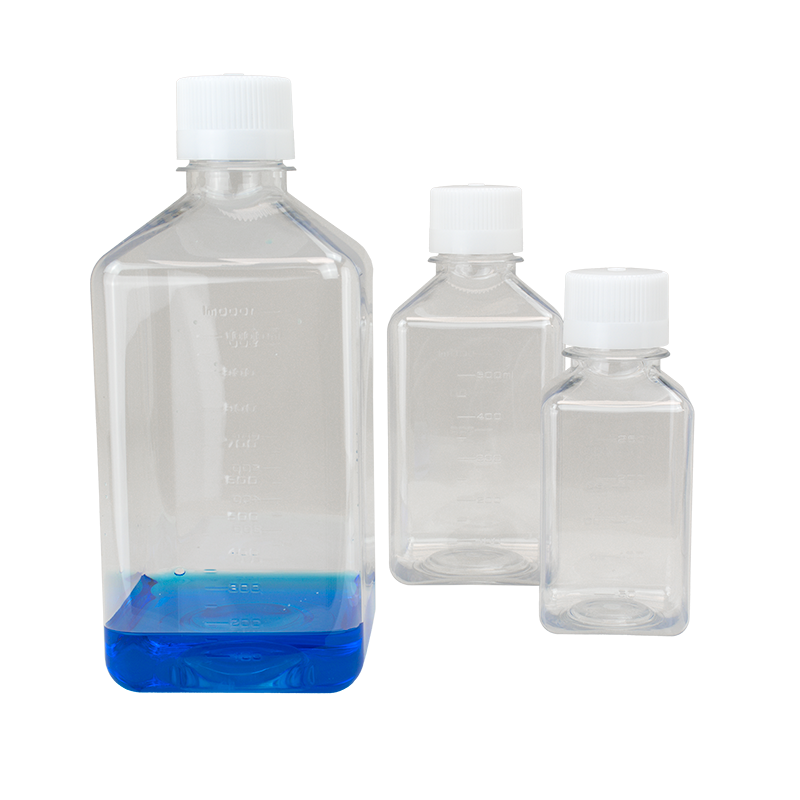 Dynarex PET Cell Bottle - Clear, White