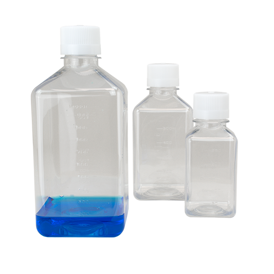 Dynarex PET Cell Bottle - Clear, White