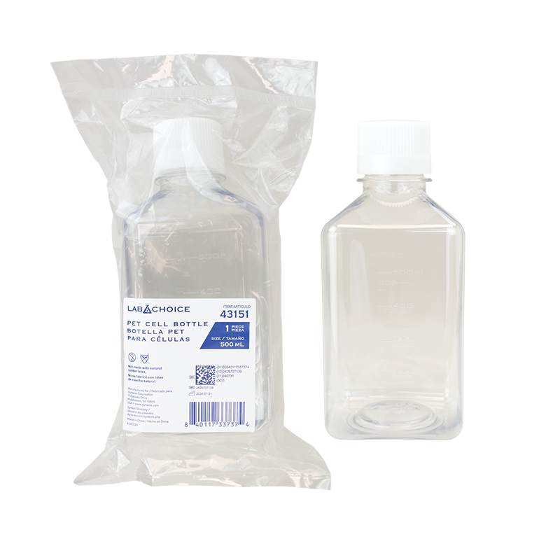 Dynarex PET Cell Bottle - Clear, White