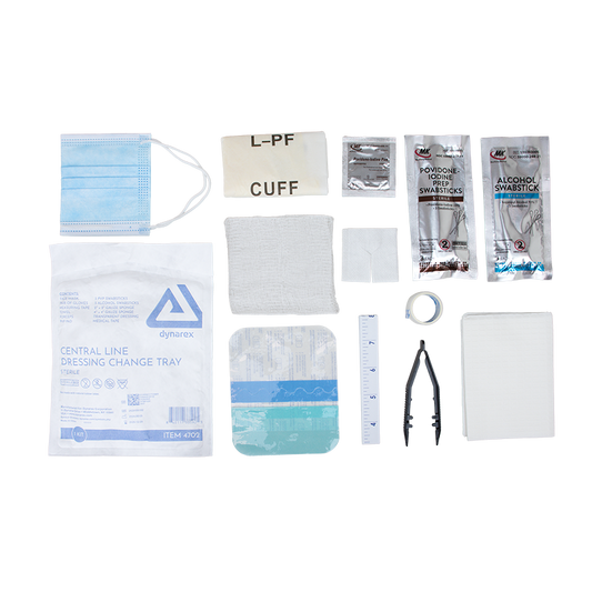 Dynarex Central Line Dressing Change Tray - Sterile (20 Count)