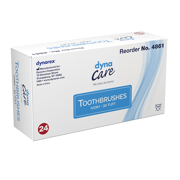 Dynarex DynaCare 30-Tuft Toothbrushes, Ivory (1,440 Count) – image 2