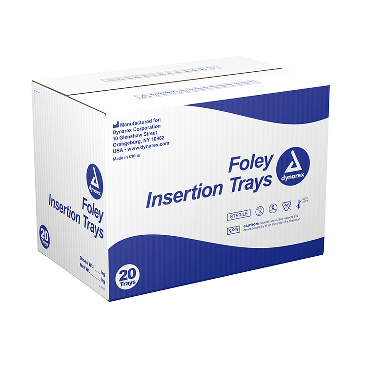 Dynarex Foley Insertion Trays without Catheters (20 Count)
