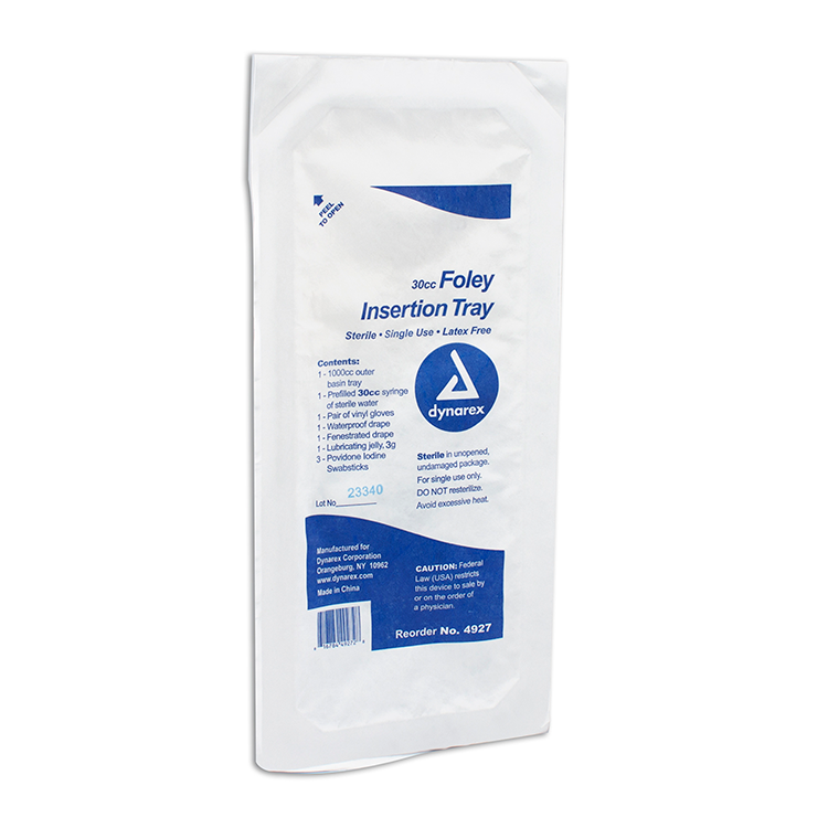 Dynarex Foley Insertion Trays without Catheters (20 Count)
