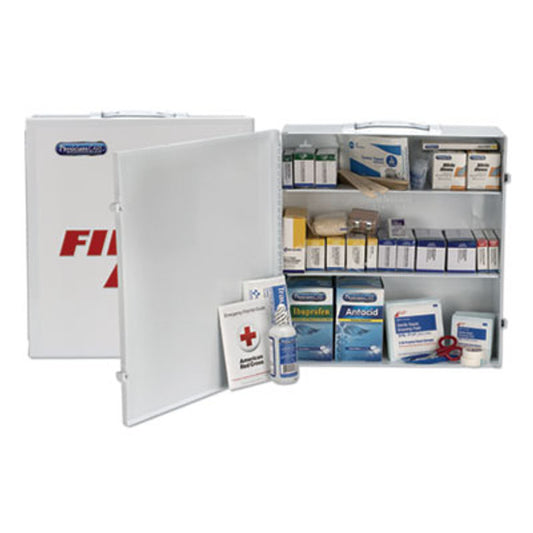 First Aid Only 3 Shelf First Aid Cabinet: 50 Person, 694 Pieces