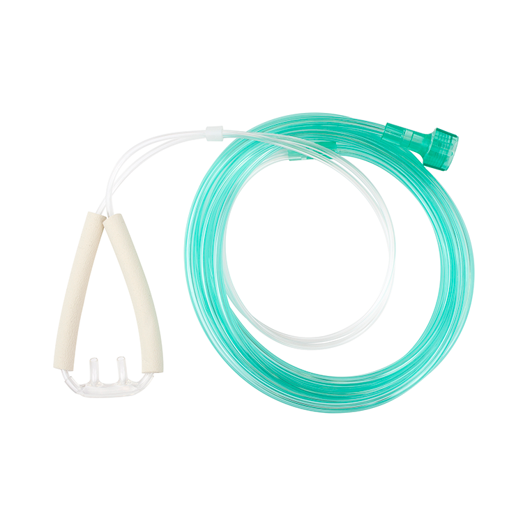 Dynarex Resp-O2 Nasal Oxygen Cannula, Cushion Tip w/Advantage Ear Foam (50 Count)