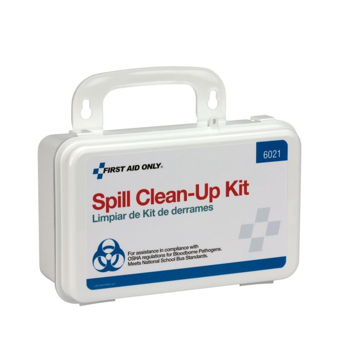 First Aid Only 20 Piece Blood Borne Pathogen Spill Clean-Up Kit In Weatherproof Plastic Case