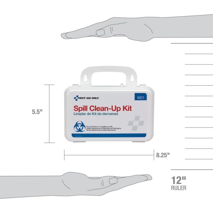 First Aid Only 20 Piece Blood Borne Pathogen Spill Clean-Up Kit In Weatherproof Plastic Case