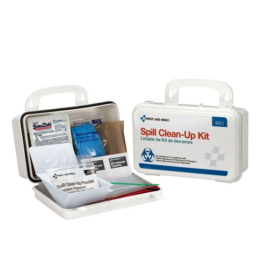 First Aid Only 20 Piece Blood Borne Pathogen Spill Clean-Up Kit In Weatherproof Plastic Case