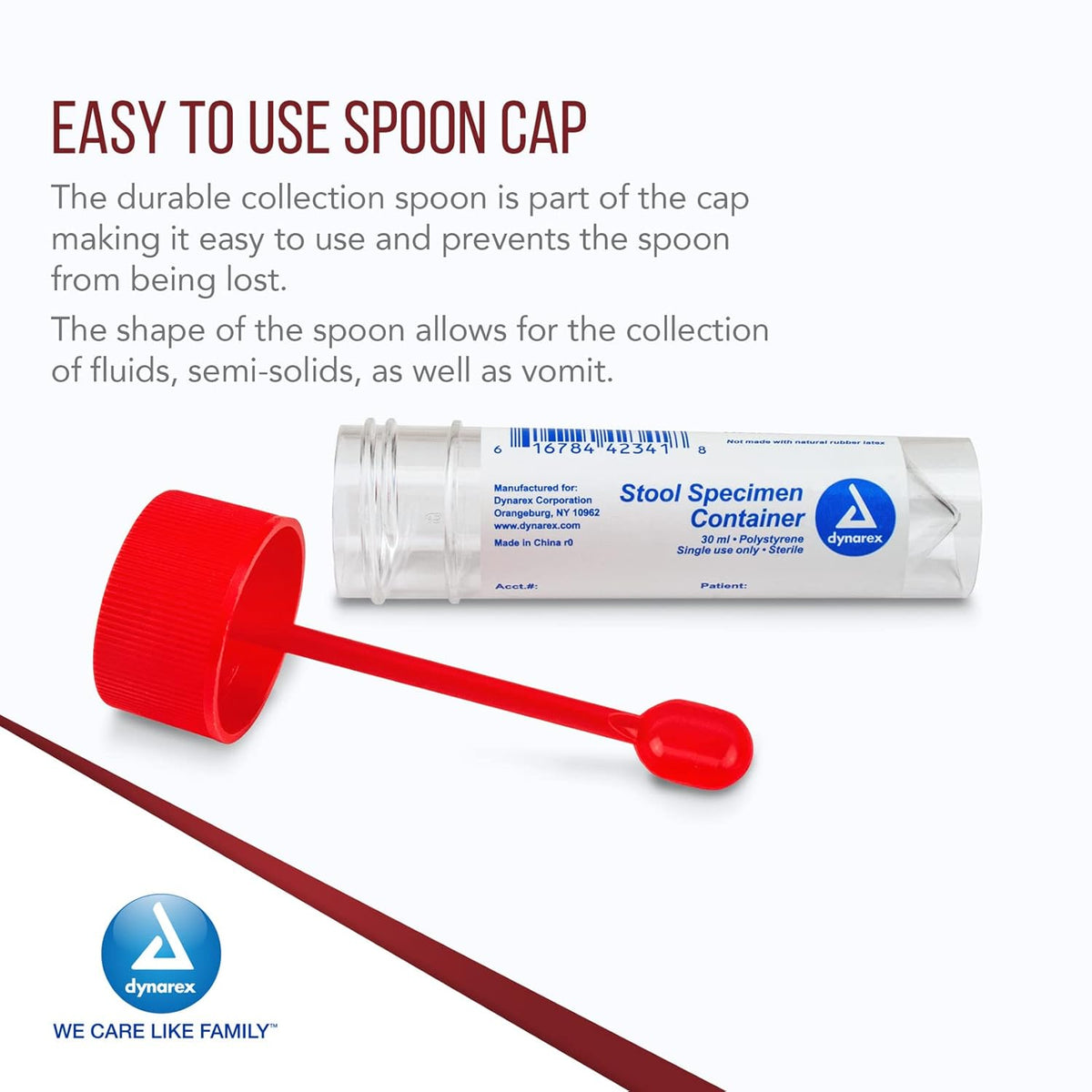 Correct Stool Containers Dynarex Stool Specimen Container - Sterile, Individually Wrapped (100 ...