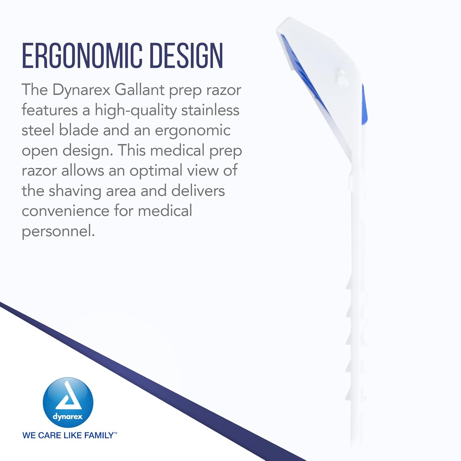Dynarex Gallant Disposable Prep Razors - 50ea/bx, 5bxs/cs (250 Count ...