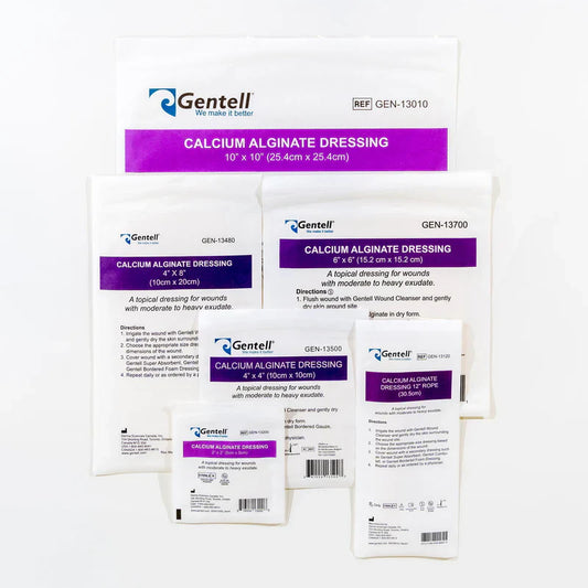 Gentell Calcium Alginate Dressings Case (50/CS)