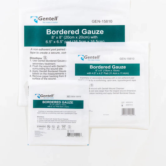 Gentell Bordered Gauze (100/CS)