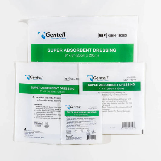 Gentell Super Absorbent Dressings - Adherent