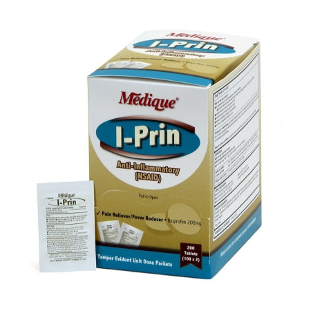 I-Prin Pain Relief I-Prin 200 mg Strength Ibuprofen Unit Dose Tablet 100 per Box