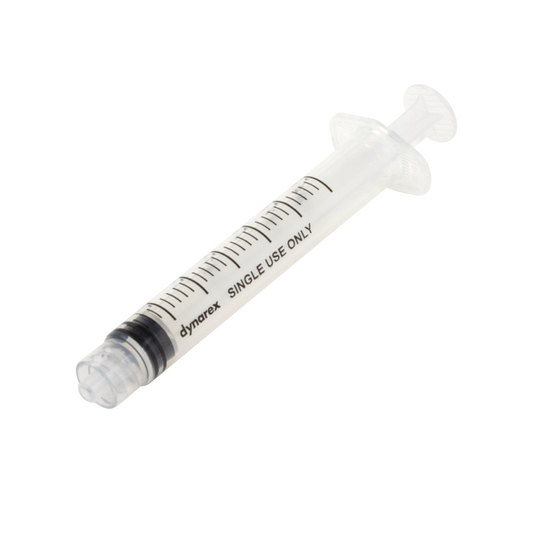 Dynarex Sterile Luer Lock Syringes Without Needles: Leak-Resistant Seal for Accurate Medication Dosing