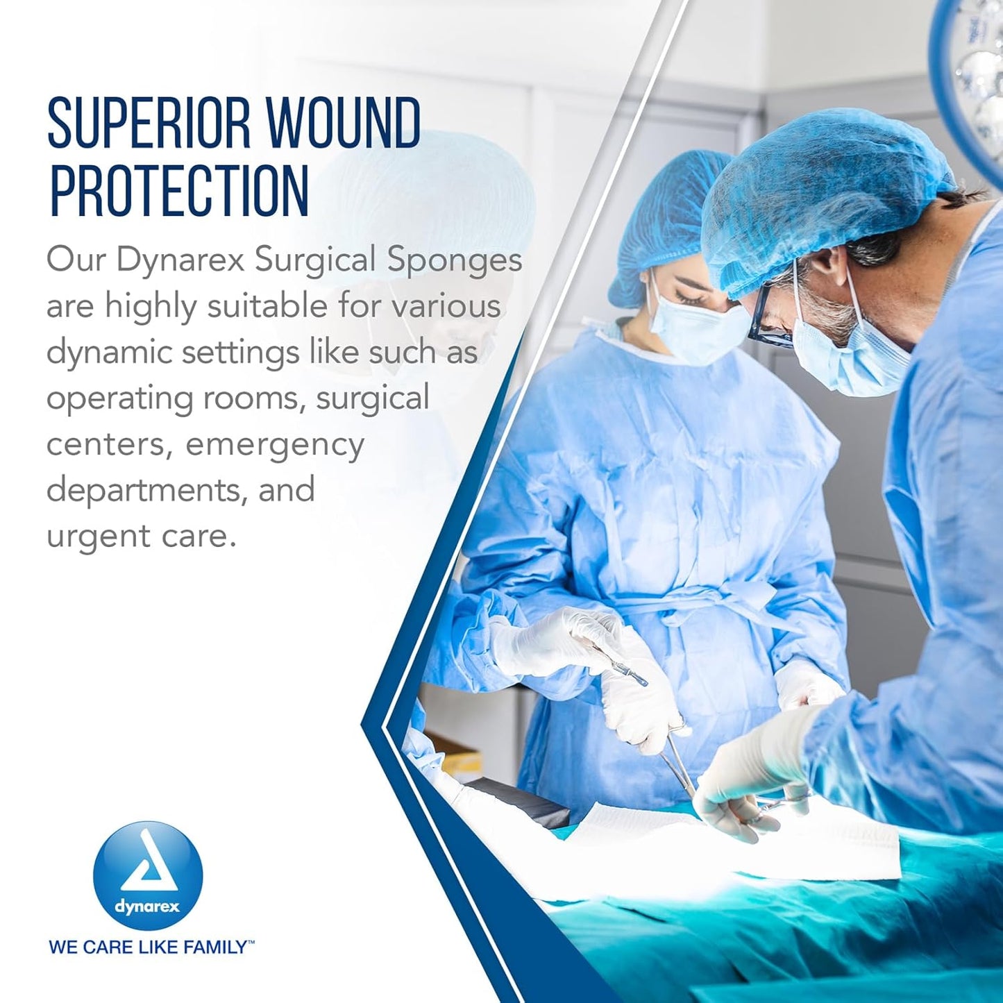 Dynarex Surgical Gauze Sponge - Sterile 2's, 4" x 4" - 25ea/bx, 24bxs/cs (600 Count)