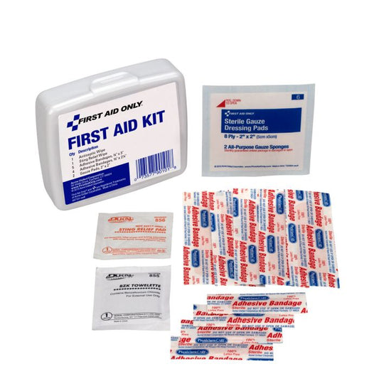 First Aid Only Personal First Aid Kit, 13 Piece, Plastic Case