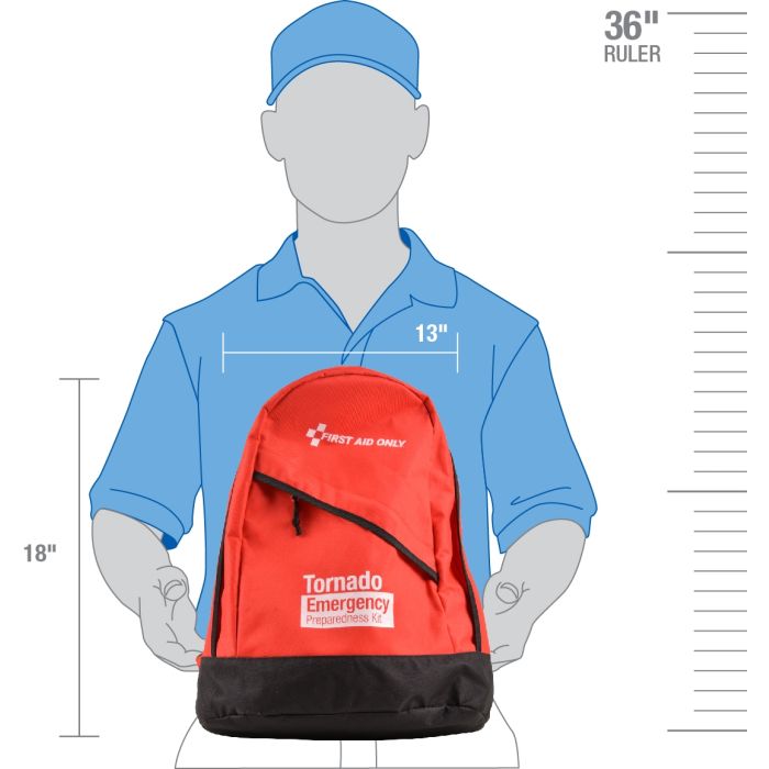 First Aid Only 2 Person Emergency Preparedness Tornado Backpack