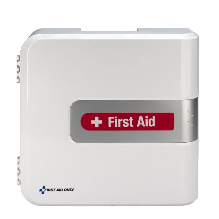 First Aid Only SmartCompliance Complete First Aid Plastic Cabinet Without Meds, ANSI 2021 Compliant