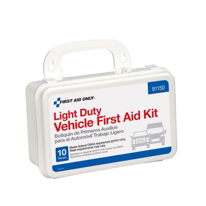 First Aid Only 10-Person Plastic Light Duty Vehicle First Aid Kit