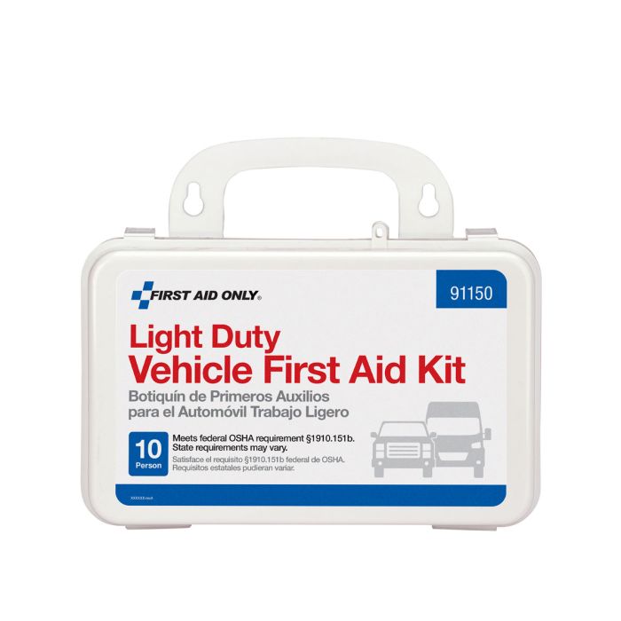 First Aid Only 10-Person Plastic Light Duty Vehicle First Aid Kit