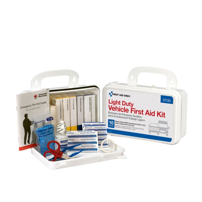 First Aid Only 10-Person Plastic Light Duty Vehicle First Aid Kit