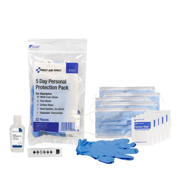 First Aid Only 5-Day Personal Protection Pack