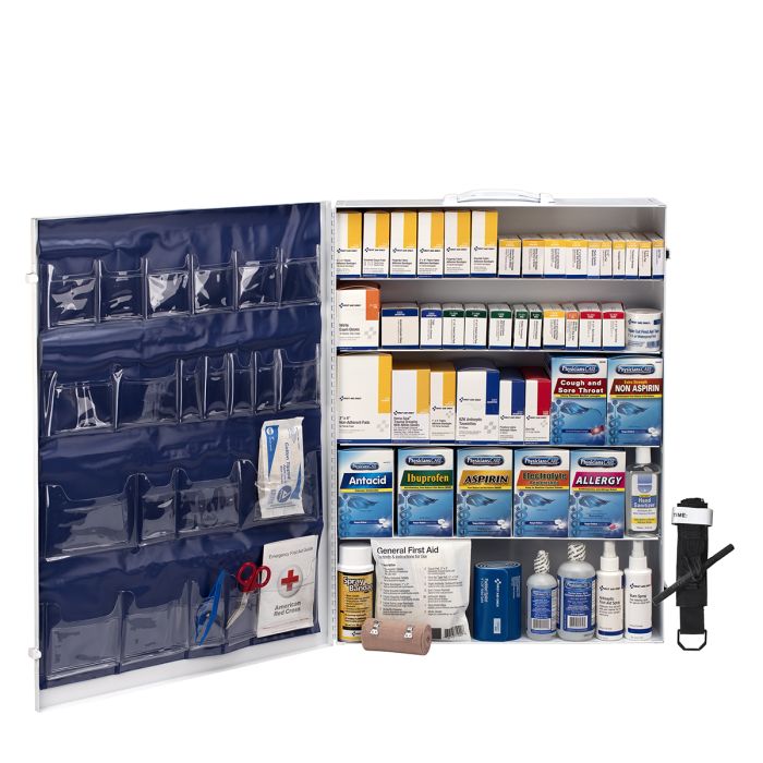 First Aid Only 150 Person ANSI B 5 Shelf First Aid Cabinet, ANSI 2021 Compliant