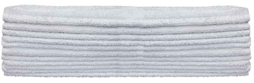 KSE bar mops, 100% cotton, all white, stack of 12