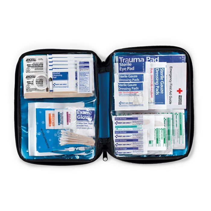 First Aid Only First Aid Kit, 130 Piece, Fabric Case