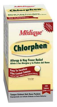 Chlorphen Allergy Relief Chlorphen 4 mg Strength Tablet 1 per Box
CHLORPHEN, TAB 4MG (24/BX)