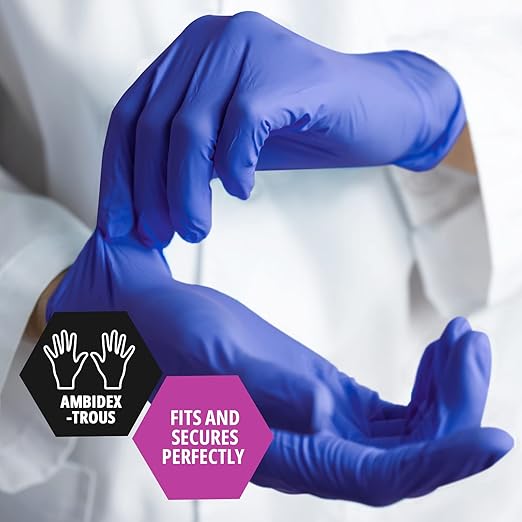 Nitrile Ice Blue Exam Gloves