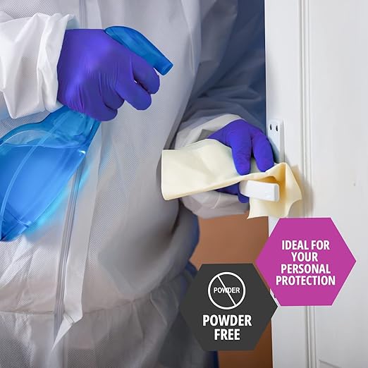 Nitrile Ice Blue Exam Gloves