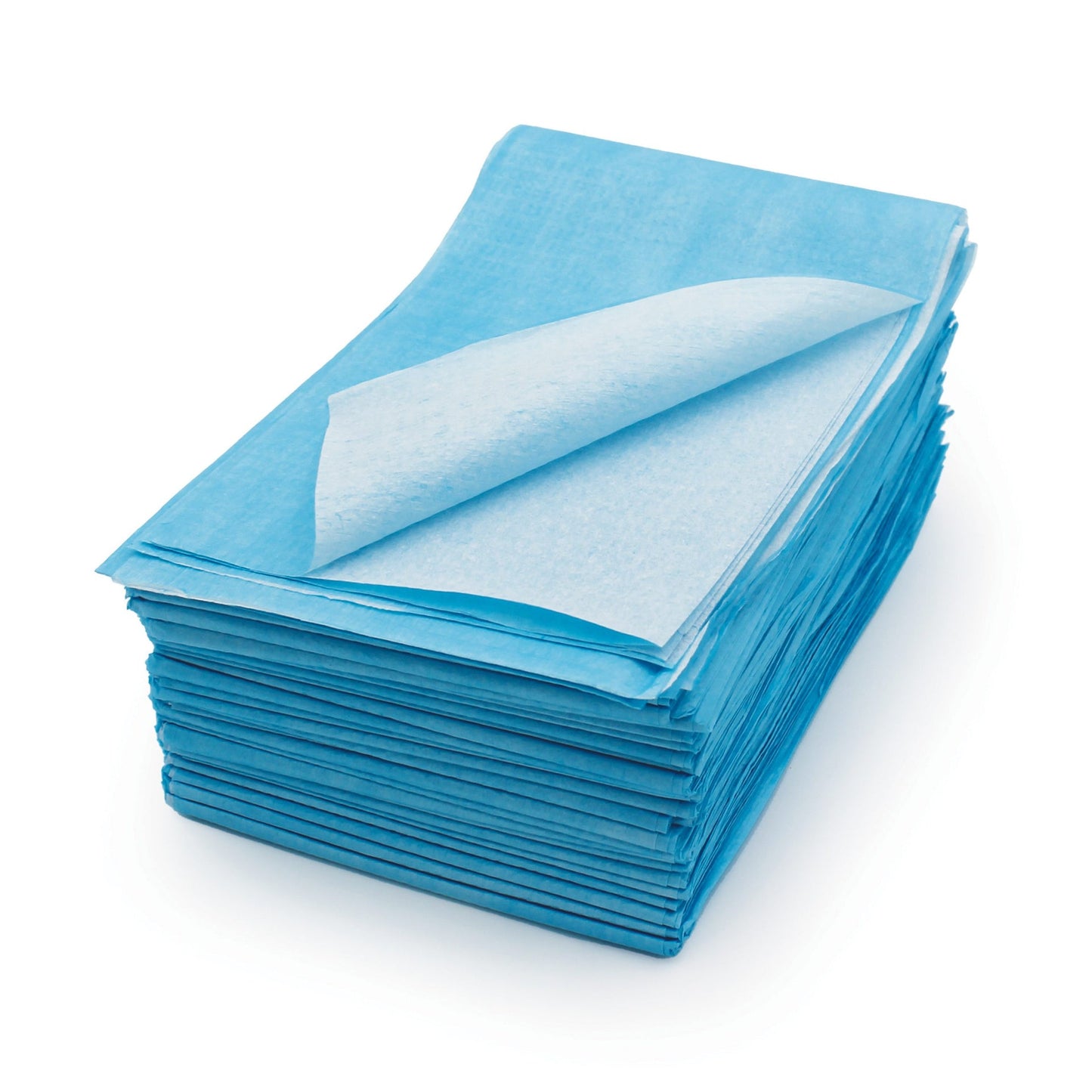 MedPride 2-Ply Hospital Drape Disposable Sheets Leakproof Paper Sheet Table Cover, Blue, 25-Pack, Case of 4 (100 Count)