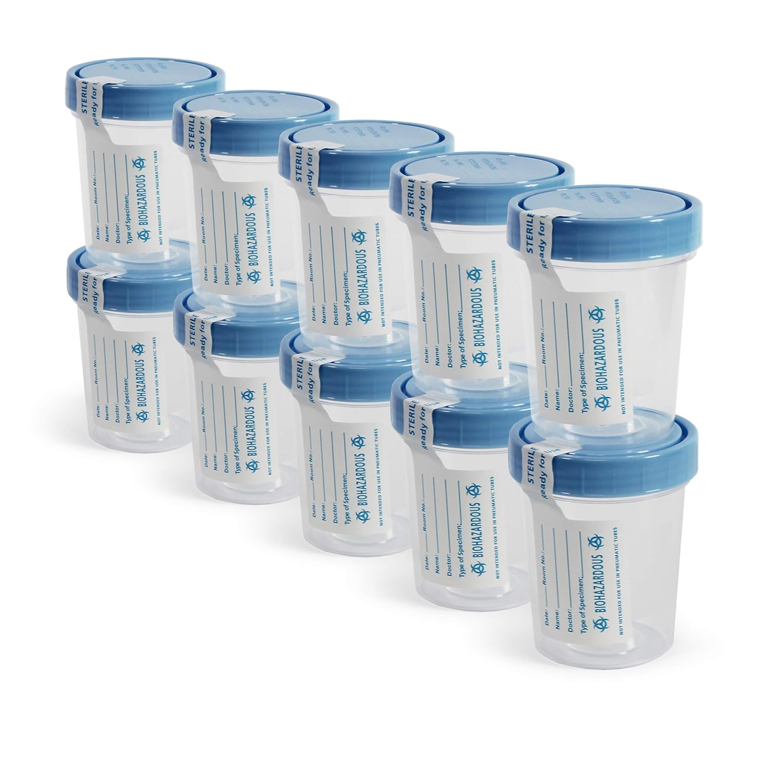 MedPride Disposable Specimen Containers Sterile - 4oz. Individually Pa ...