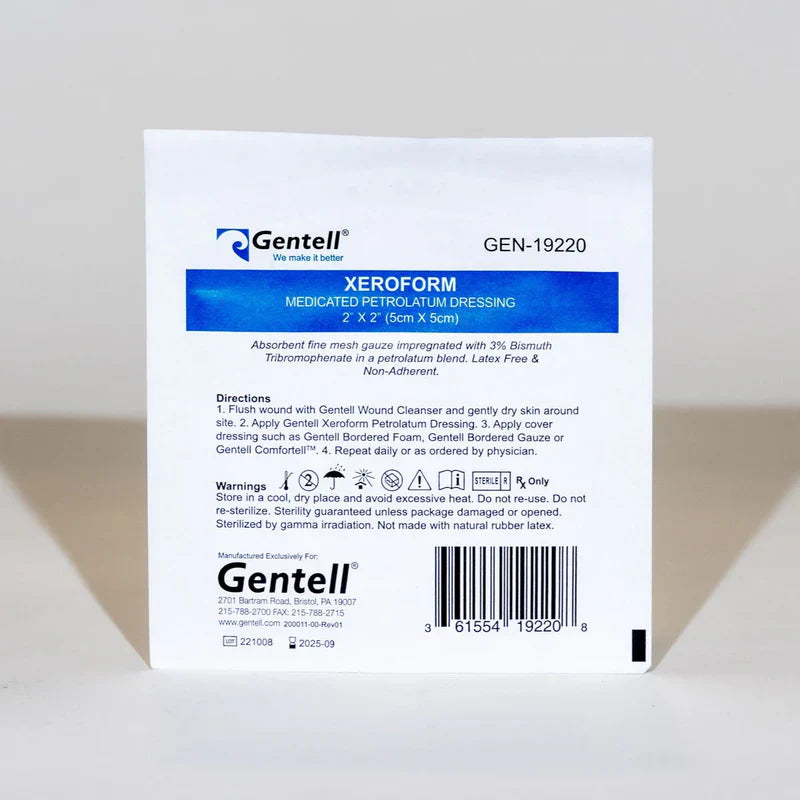Gentell XeroForm Medicated Petrolatum Dressing