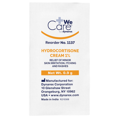 WeCare Hydrocortisone Cream, 0.9 g Foil Packet, 12/144/cs