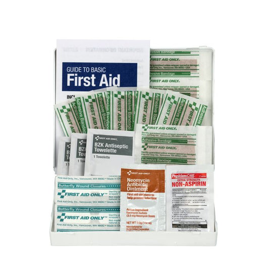 First Aid Only Travel First Aid Kit, 21 Piece, Plastic Case