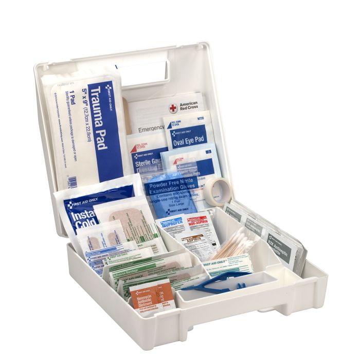 First Aid Only First Aid Kit, 130 Piece, Plastic Case