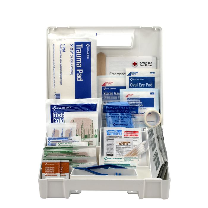 First Aid Only First Aid Kit, 130 Piece, Plastic Case