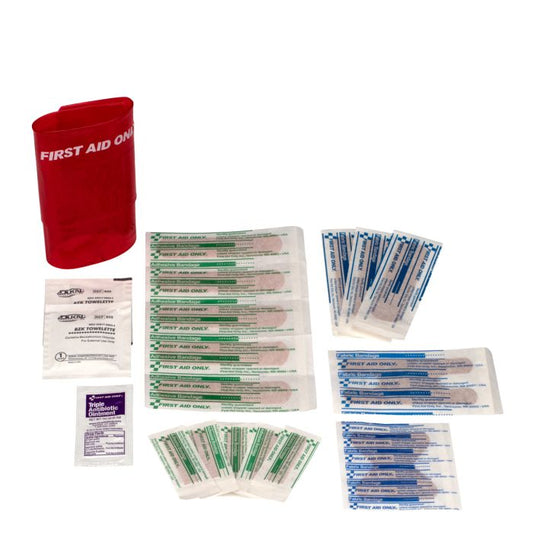First Aid Only Trifold Travel First Aid Kit, Vinyl Case