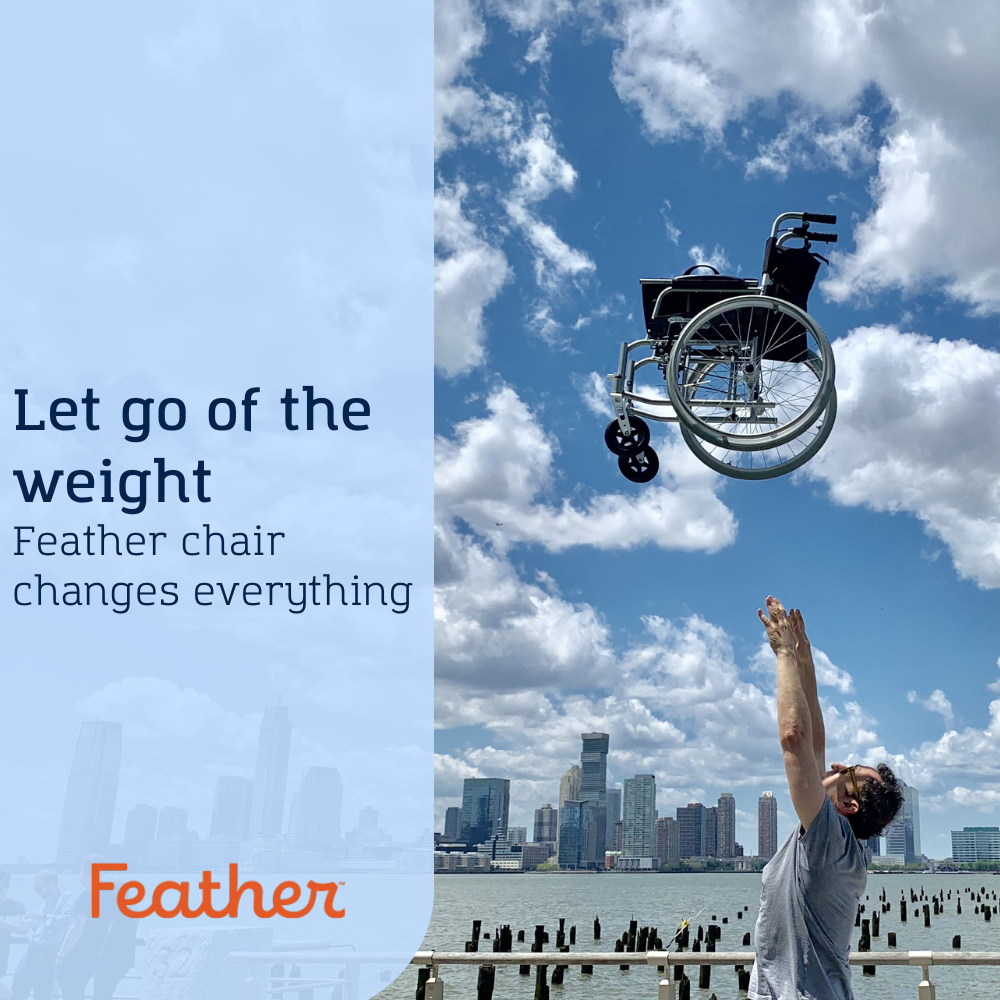 Featherweight® 13.5 lbs 18" Wheelchair - Feather Chair™