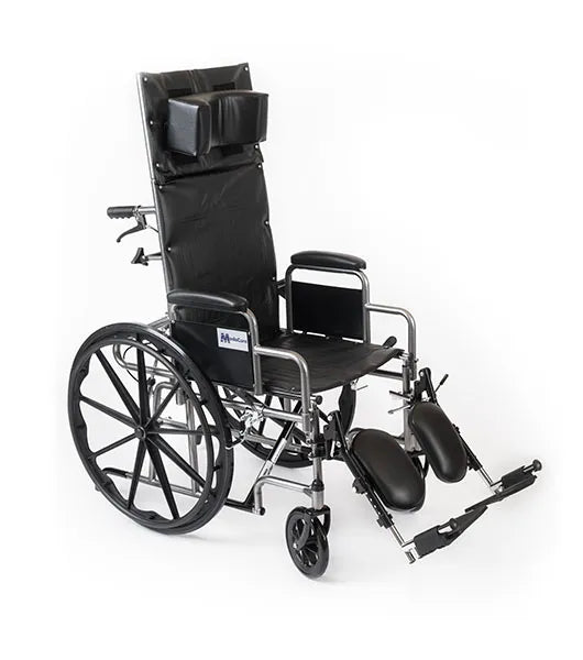 Wings High Back Reclining Wheelchair – Wheelchair for Adults with Adjustable Height, Elevated Leg Rests, and Detachable Desk Arms – 300 lb Weight Capacity