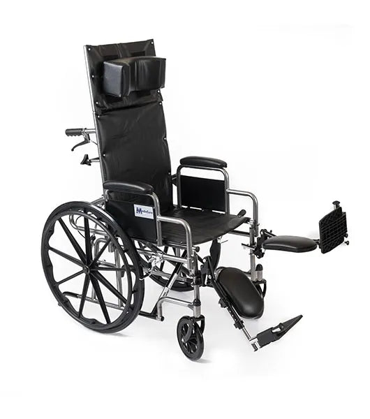 Wings High Back Reclining Wheelchair – Wheelchair for Adults with Adjustable Height, Elevated Leg Rests, and Detachable Desk Arms – 300 lb Weight Capacity