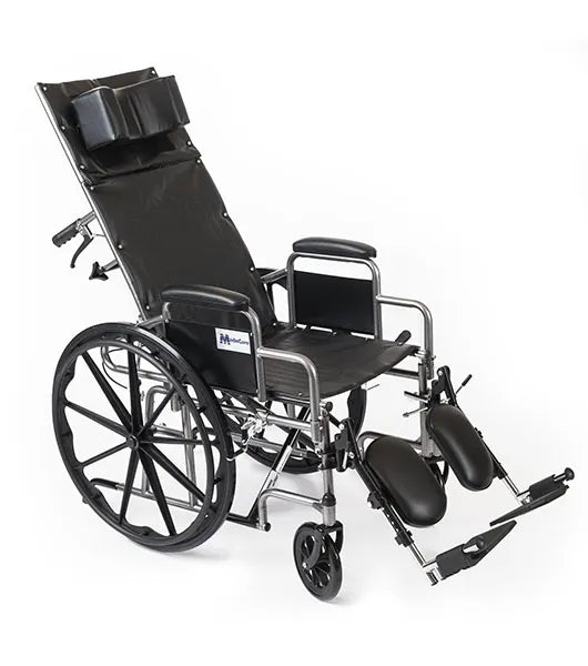 Wings High Back Reclining Wheelchair – Wheelchair for Adults with Adjustable Height, Elevated Leg Rests, and Detachable Desk Arms – 300 lb Weight Capacity