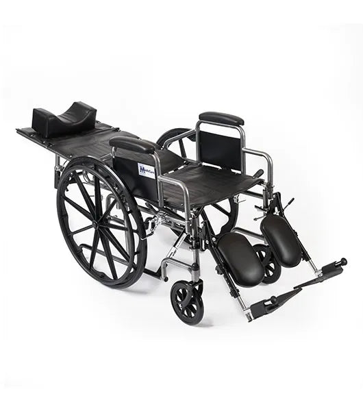 Wings High Back Reclining Wheelchair – Wheelchair for Adults with Adjustable Height, Elevated Leg Rests, and Detachable Desk Arms – 300 lb Weight Capacity
