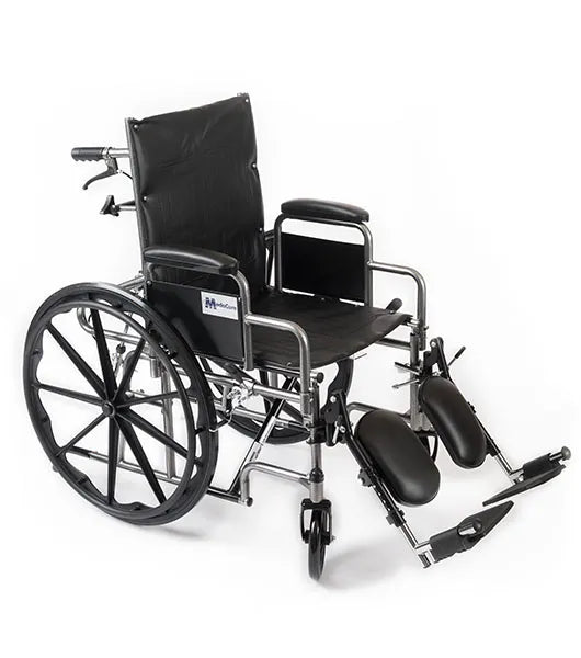Wings High Back Reclining Wheelchair – Wheelchair for Adults with Adjustable Height, Elevated Leg Rests, and Detachable Desk Arms – 300 lb Weight Capacity