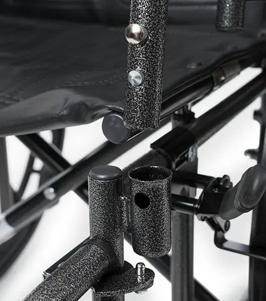 Wings Bariatric Wheelchair Hemi Capable, 500 lb. weight capacity, Detachable Desk Arm, Vinyl